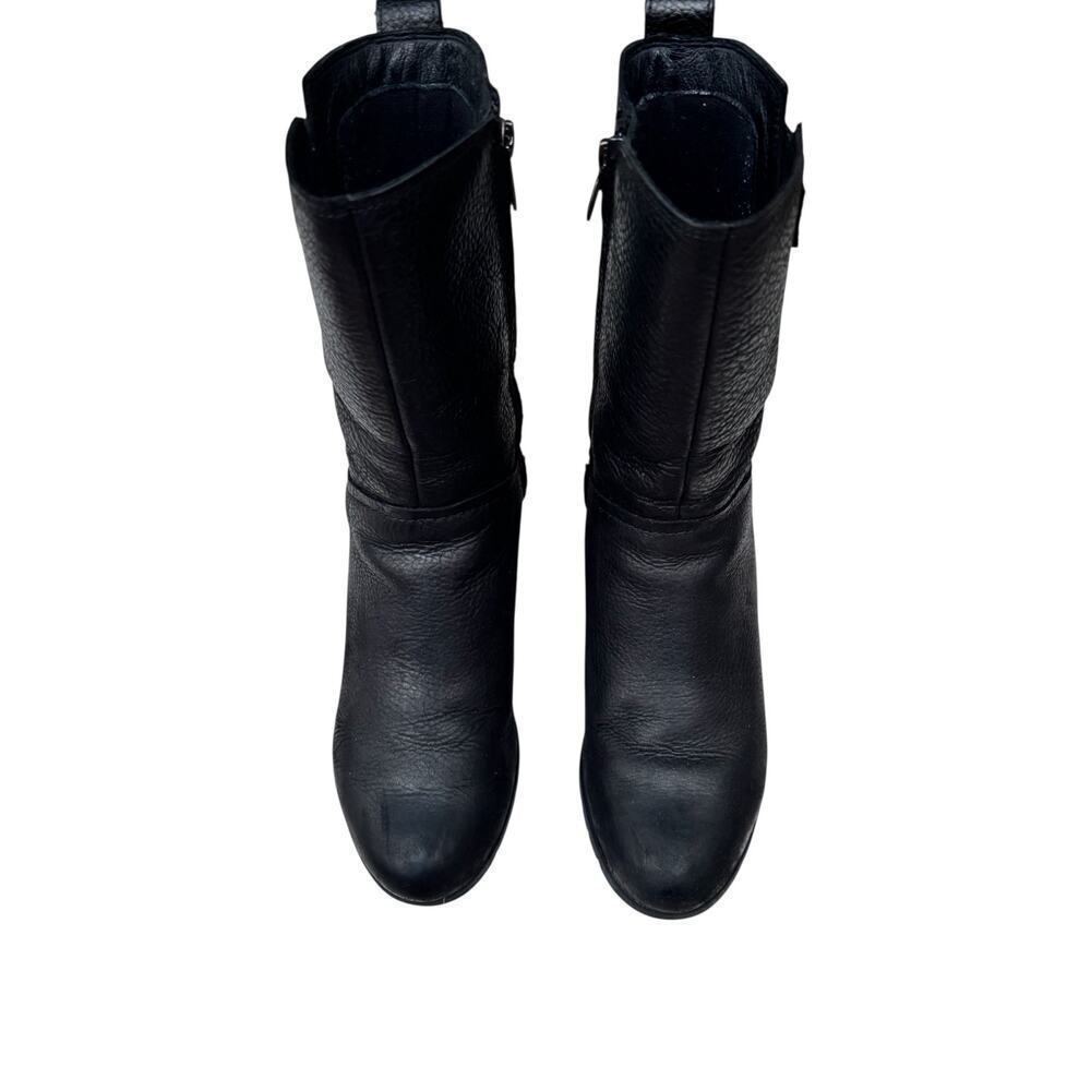 Uggs Potrero Waterproof Leather Boot Women's Size 8 EU 39 Black Wedge - Picture 7 of 11